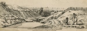 Croydon-Kanalblick von den Schleusen oberhalb von Deptford von English School