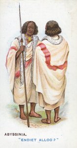 Übliche Begrüßung in Abessinien, 1907