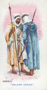 Übliche Begrüßung in Arabien, 1907