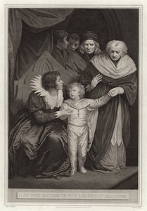 Der Herzog von York, Bruder von Eduard V, von der Königin übergeben von English School