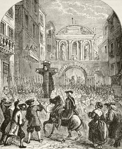Daniel Defoe im Pranger am Temple Bar, aus 