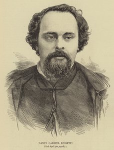 Dante Gabriel Rossetti (Stich) von English School