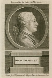 David Garrick, graviert für das Universal Magazine von English School