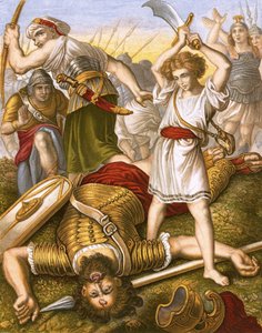 David tötet Goliath von English School
