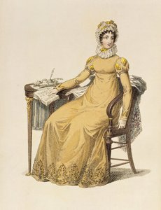 Tageskleid, Modeplatte aus Ackermanns Repository of Arts