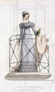 Tageskleid, Modeplatte aus Ackermanns Repository of Arts