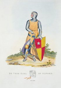 De Vere, Earl of Oxford, 1280, aus Ancient Armour von Samuel Rush Meyrick, 1824 von English School