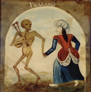 Der Tod führt eine heidnische Frau