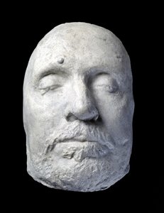 Totenmaske von Oliver Cromwell, 1658 (Gips) von English School