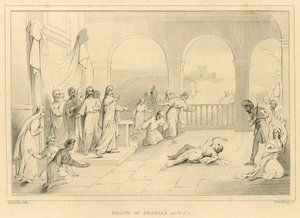 Tod des Ananias, Apostelgeschichte V, 5 von English School