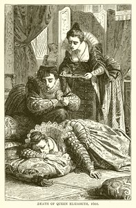 Tod von Königin Elisabeth, 1601 von English School