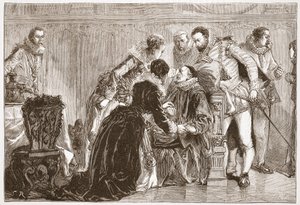 Tod von Wilhelm dem Schweigsamen, Prinz von Oranien, Illustration aus 