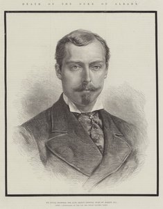 Tod des Herzogs von Albany, Seine Königliche Hoheit der verstorbene Prinz Leopold, Herzog von Albany, KG (Stich) von English School
