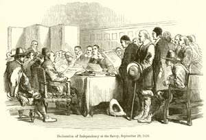 Unabhängigkeitserklärung im Savoy, 29. September 1658 von English School