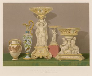 Dekoratives Porzellan von Sir J. Duke und Neffen, Burslem von English School
