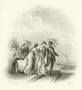 Abreise von Richard I aus Zypern von English School