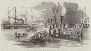 Abfahrt der „Great Britain“ nach Australien (Gravur) von English School