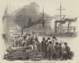Abfahrt der "Singapore" mit Truppen zum Kap von English School