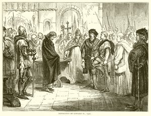 Absetzung von Eduard II., 1327 von English School