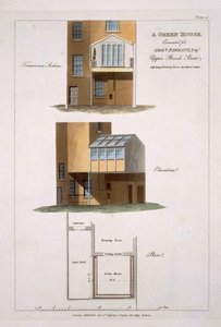 Entwurf für ein Gewächshaus, ausgeführt für G. Farrant, 1806