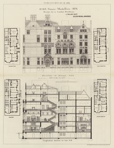 Entwurf für eine Londoner Residenz von English School