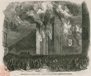 Zerstörung der Parkkapelle, Camden Town, London von English School