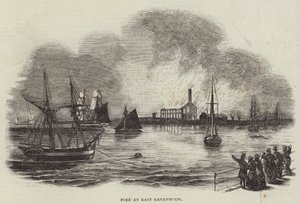 Verheerendes Feuer in East Greenwich von English School