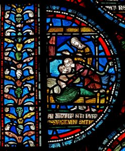 Detail aus dem Wunderfenster mit John Roxborough und Henry Beche