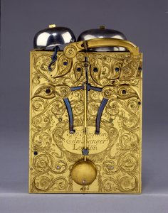 Detail der Barnard Tompion, Tompion und Banger, London, Nr. 460, Schlaguhr, ca. 1708 von English School