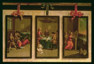 Detail der Vertäfelung im niederländischen Salon von English School