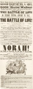 Dickens Spielplan: The Battle of Life im Theatre Royal, Norwich, 26. Januar 1847