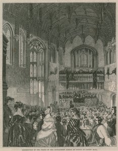 Verteilung der Regierungsschule für Design in Crosby Hall von English School