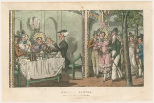 Doktor Syntax in den Vauxhall Gardens von English School