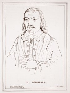 Dr. Dorislaus, aus einer Zeichnung in Indien-Tinte in der Sammlung von St. John St. Aubyn Bar, imp. von Ducarme von English School