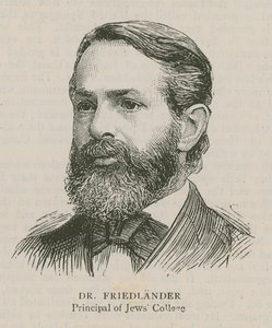 Dr. Friedlander, Direktor des Jews College von English School