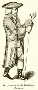 Dr. Johnson in seiner Hebriden-Tracht