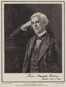 Dr Oliver Wendell Holmes (Gravur) von English School