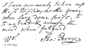 Dr. Thomas Percy von English School