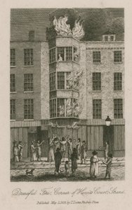 Schreckliches Feuer, Ecke Henrits Court, Strand von English School