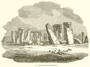 Druidischer Tempel in Stonehenge von English School