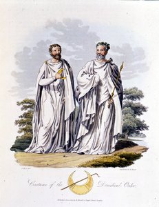 Druiden - in „Celts and Goths, customs of the inhabitants of the British Isles of the early 6th century and the Goth nations of the west coast of the Baltic“, von S.R. Meyrick und Ch. Smith