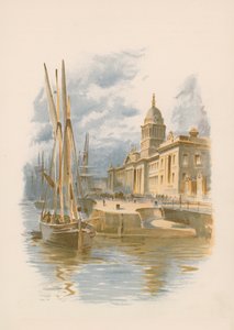 Dublin Custom House und Kai von English School