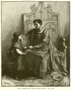 Herzog Roberts Sohn vor König Heinrich von English School