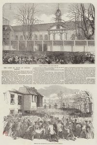 Herzog von Wellington aufgebahrt im Chelsea Hospital von English School