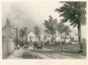 Dulwich College, London, Südwestansicht von English School