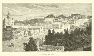 Dunedin im Jahr 1870 von English School