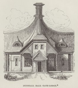 Dunstall Hall Torhaus (Gravur) von English School