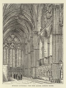 Durham Kathedrale, die Neun Altäre, Blick nach Norden von English School