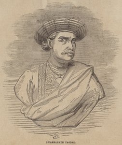 Dwarkanath Tagore (Gravur) von English School