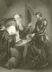 Earl Warrenne rechtfertigt die Titel zu seinen Gütern von English School